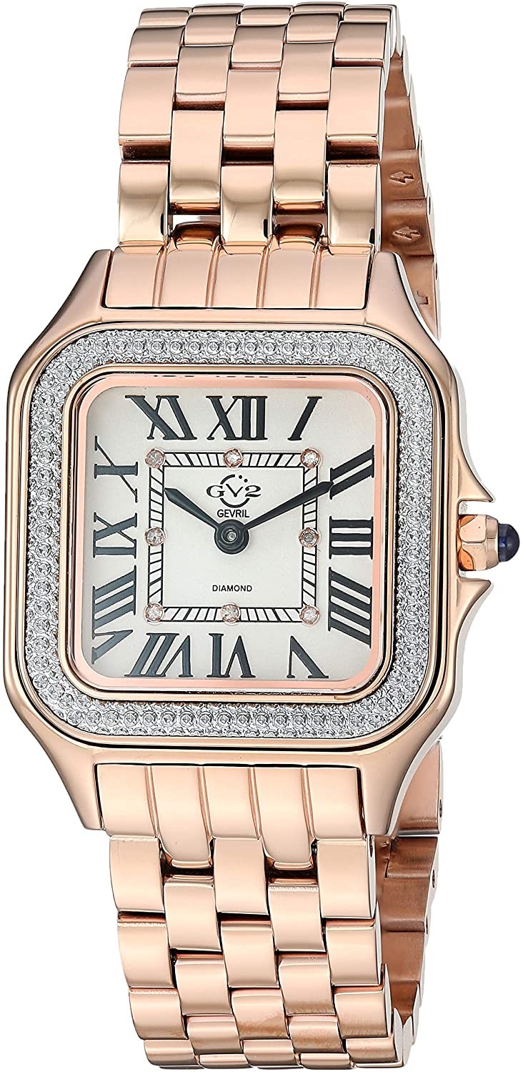 GV2 女士米蘭瑞士石英手錶色調錶帶